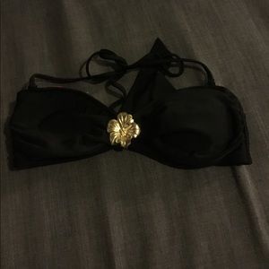 Black Bandeau Bikini Top